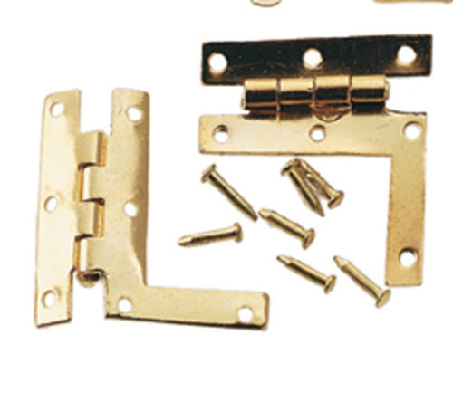 Dollhouse Miniature Hl Hinges W/Nails, 2/Pk